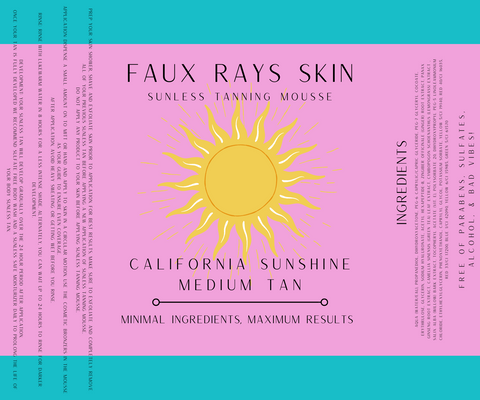 California Sunshine Tanning Mousse - Medium